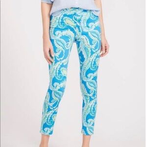 J McLaughlin blue paisley casual pants 4